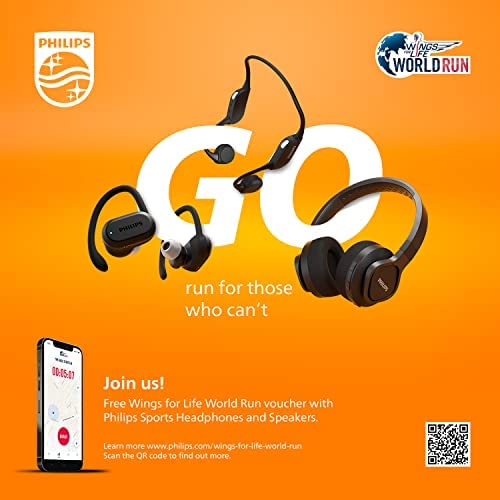 Philips Audio TAA7306 Wireless Sports Headphones In Ear Wing Clip