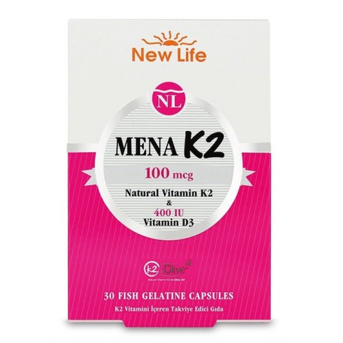 NewLife Mena K2 D Vitamin 30 Capsules NewLife Mena K2 D Vitamin 30 Capsules