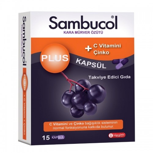 Sambucol Plus Black Elderberry Extract 15 Capsules